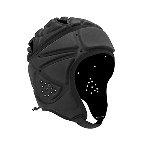 Gorro de Seguridad de fútbol para Adultos,Casco Acolchado para Portero de fútbol - Protector de Cabeza de Portero Deportivo Ajustable para Adultos para Rugby Flag Football 7v7 Pacienjo