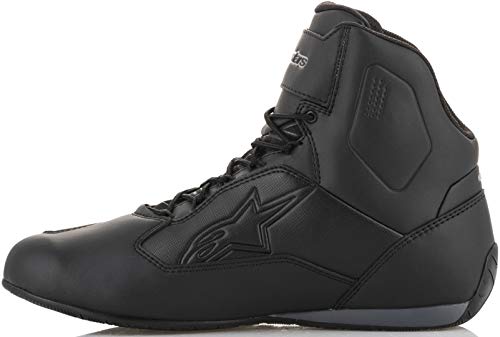 Alpinestars Zapatos de moto Stella Faster-3 Drystar para mujer, negro/gris oscuro/fucsia, 10