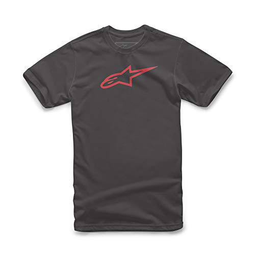 Alpinestars Hombre Ageless Classic tee Camiseta Not Applicable, Negro (Black/Red 1030), Medium