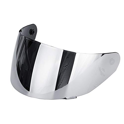 without brand WJW-BAOHUMO, Casco de la Lente de la Cara Llena de la Motocicleta del Visera del Casco FOR LS2 FF352 for FF351 FF369 FF384 (Color : Silver)