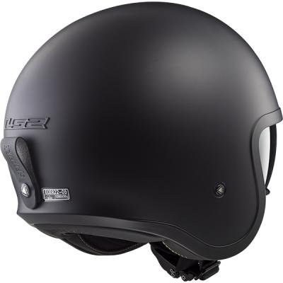 LS2, casco jet moto Spitfire, black mat, M