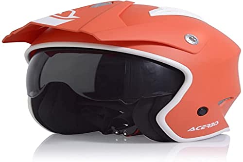 Acerbis Jet Aria Casco, Unisex-Adult, Red, M