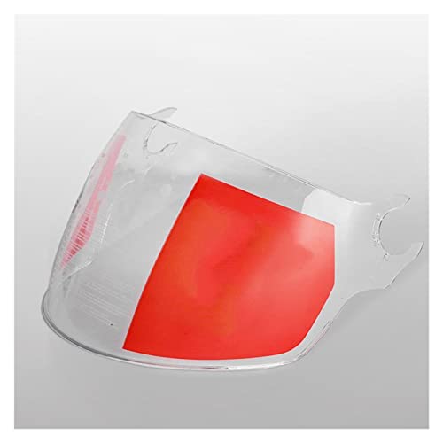 visera del casco, Original Compatible Con L-S-2 Of562 Visor De Casco De Motocicleta De Cara Abierta Reemplazar Gafas De Sol Sliver Colorful Black Lens Extra Compatible Con El Casco L-S-2 Airflow ( Col