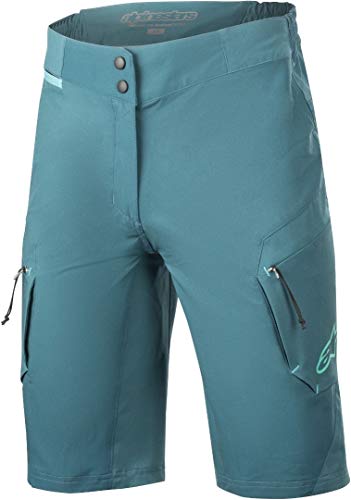 Alpinestars Stella Alps 8.0 - Pantalones Cortos, Mujer, 1733619, Azul petróleo, 28