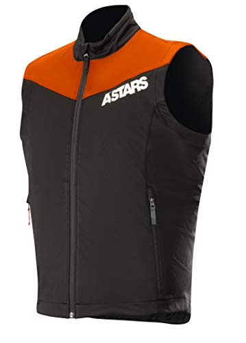 Alpinestars Chaqueta Mx Sin Mangas 2019 Session Race Anaranjado-Fluorescent-Negr (M, Negro)