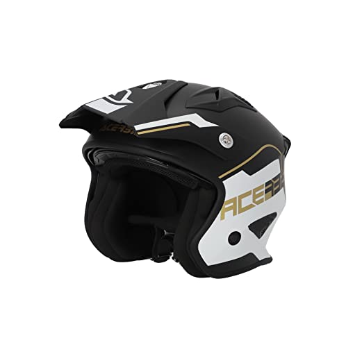 ACERBIS HELMET JET ARIA 2206, White/Black/Gold, S