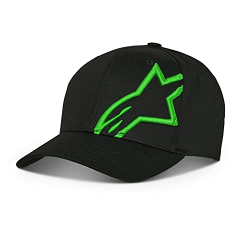 Alpinestars, Corp Snap 2, Gorra De Beisbol, Verde Negro, Os, Hombre, Talla única