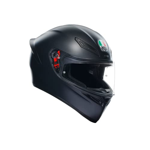 AGV K1 S ECE 22-06 Mono, Casco Moto Integral ECE 22-06 Deportivo, Negro Mate, XL