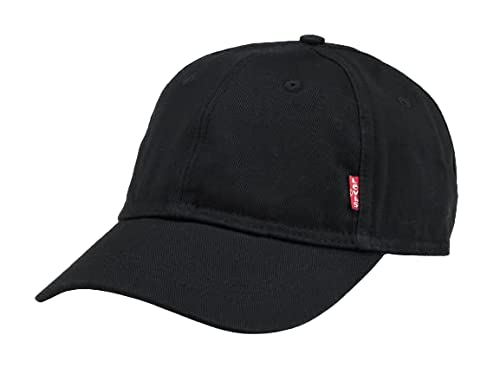 Levi's Classic Twill Red Tab, Gorra de béisbol Hombre, Negro (R Black 59), Talla única