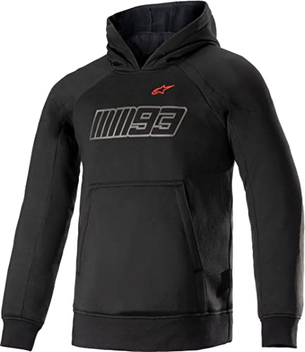 Alpinestars MM93 Thunder Sudadera con Capucha de Motocicleta (Black,S)