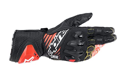 Alpinestars GP Tech V2 Youth Gloves (3XL, negro/rojo brillante)