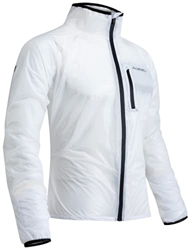 ACERBIS 0023691.030.062 DEK Pack-Chaqueta Impermeable (Talla S), Color Blanco, Unisex-Adult, L