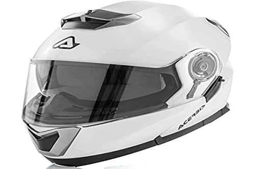 Acerbis Serel Casco Modural, Hombre, Blanco, Large