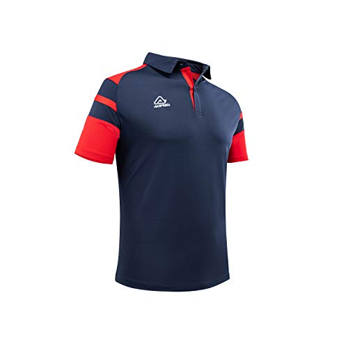 ACERBIS 0910252.253.071 Camisa de Polo, Azul/Rojo, 4XS Hombres