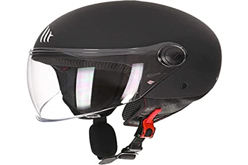 Casco MT OF501 Street Solid Negro Mate Tamanho M