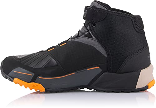 Alpinestars CR-X Drystar Riding Shoes (Black/Light Brown/Orange, Numeric_11_Point_5)