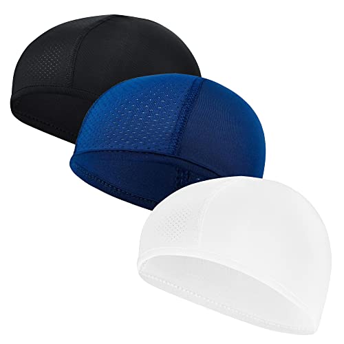 3Pcs Gorro Bajo Casco Ciclismo Hombre Sotocasco Bici Verano Gorro para Casco de Bicicleta Sotocasco Bici Verano Skullcap Forro para Casco Absorbe el Sudor Accesorios para Ciclismo Correr Motocicleta