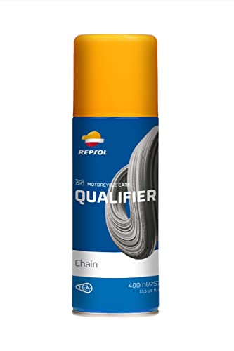 REPSOL lubricante en aerosol para cadena de moto QUALIFIER CHAIN 400ml