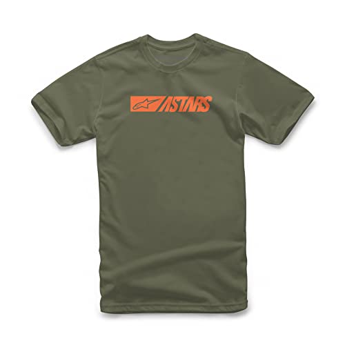 Alpinestars, Reblaze tee, Camisa Manga Corta, Militar/Naranja, XXL, Hombre