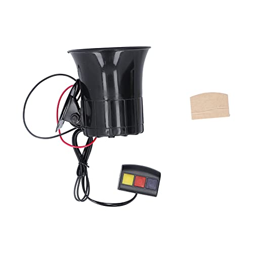 Akozon Bocina de Alarma de Coche 12V 30W 105db Bocina de Coche 3 Tonos Sirena de Alarma de Advertencia de Emergencia para ciclomotores de Motocicleta de Coche