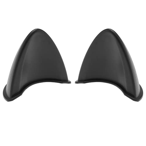 2pcs casco de moto orejas de gato pegatinas autoadhesivas, lindo oídos de gato, casco de moto, pegatina decorativa para moto, bicicleta, scooter, casco, negro