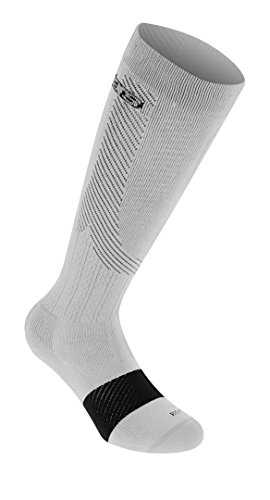 Alpinestars – Calcetines de compresión, Hombre, White Gray