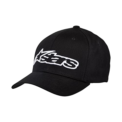 Alpinestars, Blaze Flexfit Hat, Gorra de béisbol, Hombre, Adulto, 1039-81024, L-XL, BLANCO NEGRO