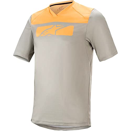 Alpinestars Drop 4.0 Jersey-Manga Corta Camisa, Verde/Espiga de Acero, L Unisex