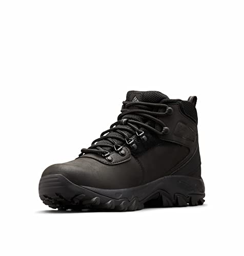 Columbia Newton Ridge Plus 2 Waterproof Botas Montaña De Senderismo Y Trekking impermeables para Hombre, Negro (Black x Black), 40.5 EU