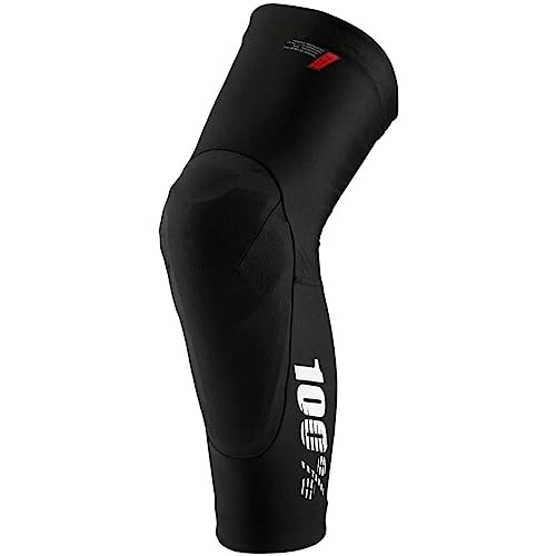 Ride100percent Guards TERATEC Knee Guard Grey Heather/Black-XL, Adultos Unisex, Negro, ESTANDAR