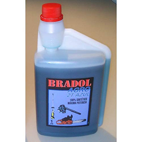 Bradol Agro 2T 100% Sintetico con dosificador para desbrozadoras, motosierras. 1L