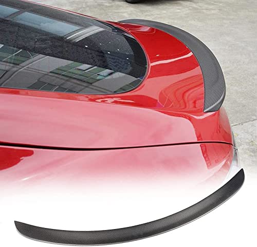 Fibra de Carbon Alerón Trasero para Tesla Model S Sedan 60D 75D P85 P90D P100D 2012-2019, FáCil de Instalar Labio Maletero ala Trasera Accesorios de modificación automática