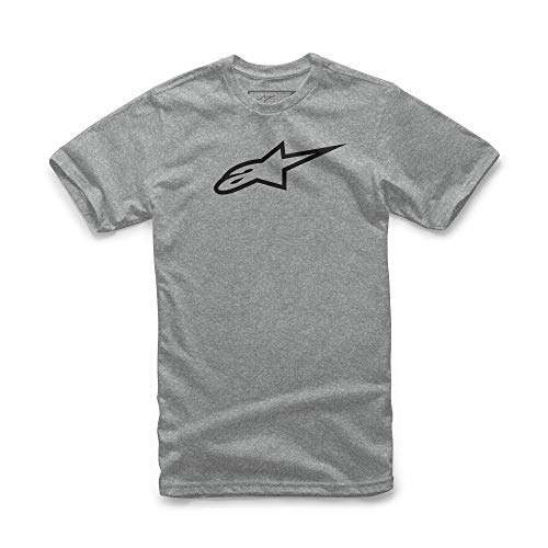 Alpinestars Shirt Logo Manches Courtes Coupe Moderne Homme, Ageless Classic Tee Grey Heather/Black, FR (Taille Fabricant : XL)