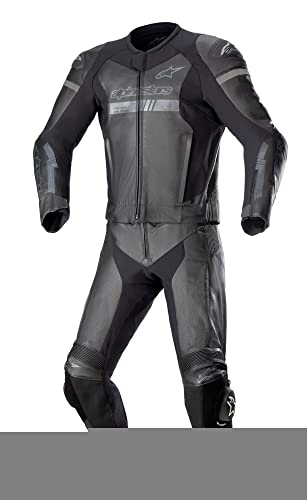 Alpinestars GP Force Chaser - Traje de piel para hombre (2 piezas), color negro