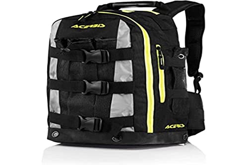 ACERBIS 1235322 Mochila, Negro/Amarillo