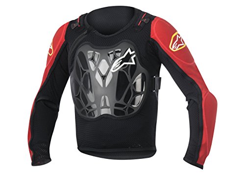 Alpinestars Chaqueta juvenil Bionic, talla única, color negro y rojo