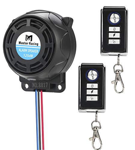 Rupse Inalámbrico Alarma Moto, Antirrobo Moto Alarma con Sistema de Control Remoto Dual a Prueba de Agua,Alarma Antirrobo de Seguridad Alarmas para Motos sin Instalacion