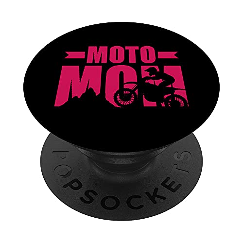 Motocross Motocicleta MX - Motociclistas Madre Mama Moto PopSockets PopGrip Intercambiable