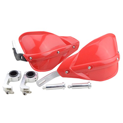 GOOFIT reemplazo paramanos Moto 22mm Protector Manillar Motocross Enduro Aluminio Universal reemplazo para Pit Bike Scooter ATV Quad Ciclomotor OffRoad Rojo