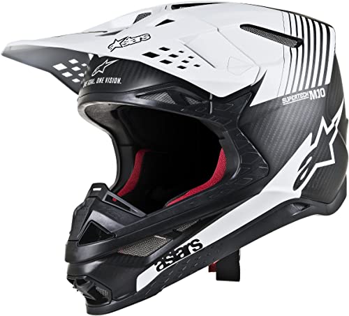 Helmet Alpinestars Supertech S-M10 Dyno Black Matte/Carbon/White S