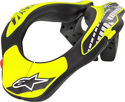 Alpinestars Youth Neck Support Negro Amarillo Fluo Os