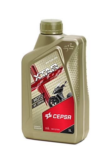 CEPSA XTAR Moto 4T 10W40 (1L) Lubricante multigrado Semi-sintético para Motos de 4T