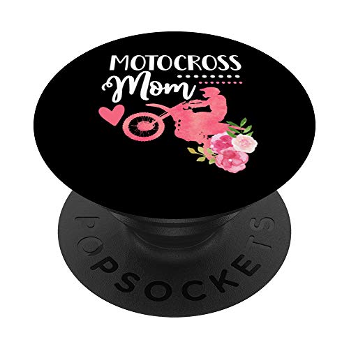 moto mamá dirt bike lindo motocross madre carreras atv regalo PopSockets PopGrip Intercambiable