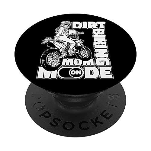 Dirt Bike Madre Biker - Motociclista Supermoto Motocross PopSockets PopGrip Intercambiable