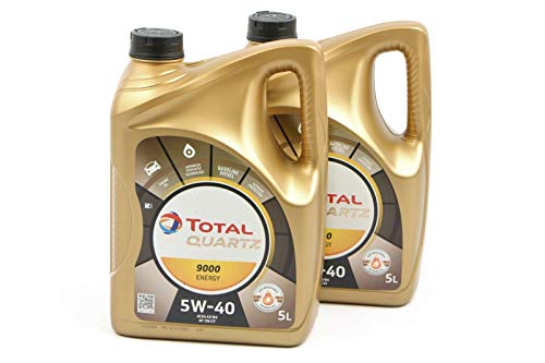 Total Quartz Energy 9000 5W-40 Aceite para Motor, 2 x 5 litros (10 litros)