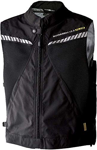 MOTOAIRBAG V2.0 Plus - Chaleco completo con 2 sistemas Airbag, talla L/XL