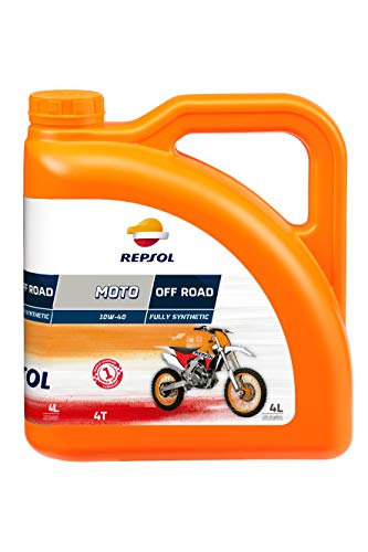 REPSOL Moto Off Road 4T 10W-40 Aceite De Motor Para Moto, 4L