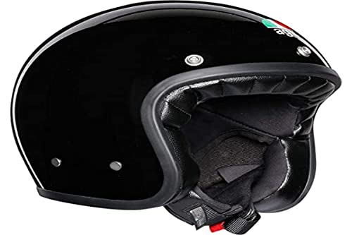 AGV Legends X70 Casco Moto Jet, Negro, M-L (0021A4I0_006_ML)