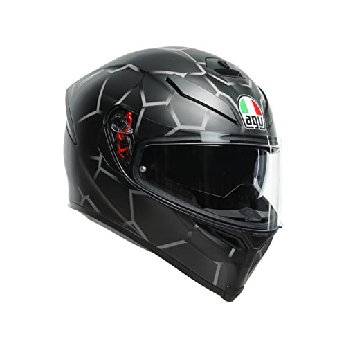 AGV Casco K5 S Vulcanum con visera para el sol, gris, XXL