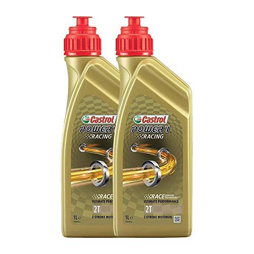 Aceite para motor de moto y scooter Castrol Power 1 Racing 2T Paquete 2 x 1 l.